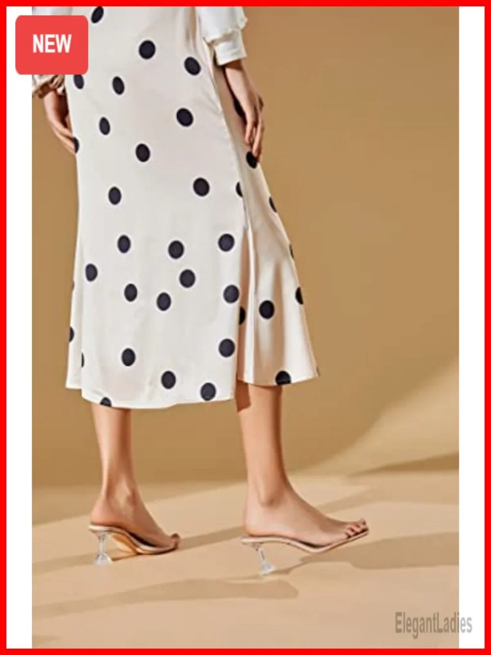 Clear Heeled Sandals Slip On Square Toe Mules for Party Wedding